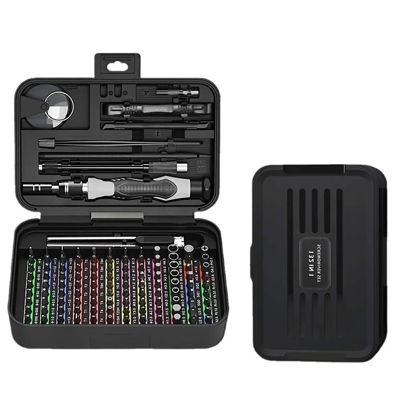 132 In 1 Precision Screwdriver Set, Magnetic Screw Driver Bits, Torx Hex Bits, Computer Phone Professional Handle Repair Tool Kit