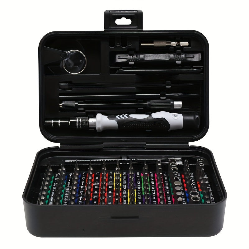 132 In 1 Precision Screwdriver Set, Magnetic Screw Driver Bits, Torx Hex Bits, Computer Phone Professional Handle Repair Tool Kit