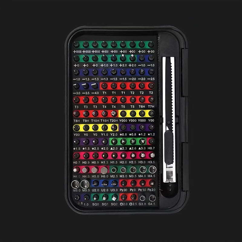 132 In 1 Precision Screwdriver Set, Magnetic Screw Driver Bits, Torx Hex Bits, Computer Phone Professional Handle Repair Tool Kit