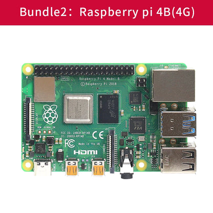 Raspberry Pi 4 kit 2GB 4GB 8GB RAM board + 5MP camera + acrylic box + power supply + card + radiator for Raspberry Pi 4 type B l
