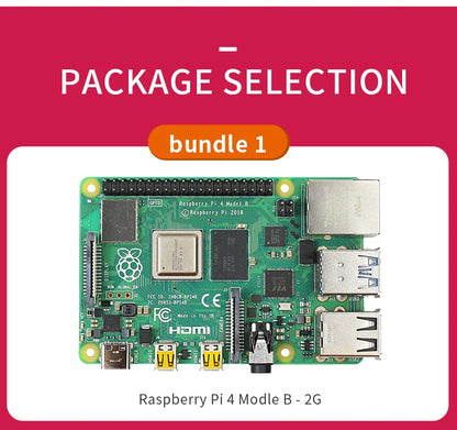 Raspberry Pi 4 kit 2GB 4GB 8GB RAM board + 5MP camera + acrylic box + power supply + card + radiator for Raspberry Pi 4 type B l