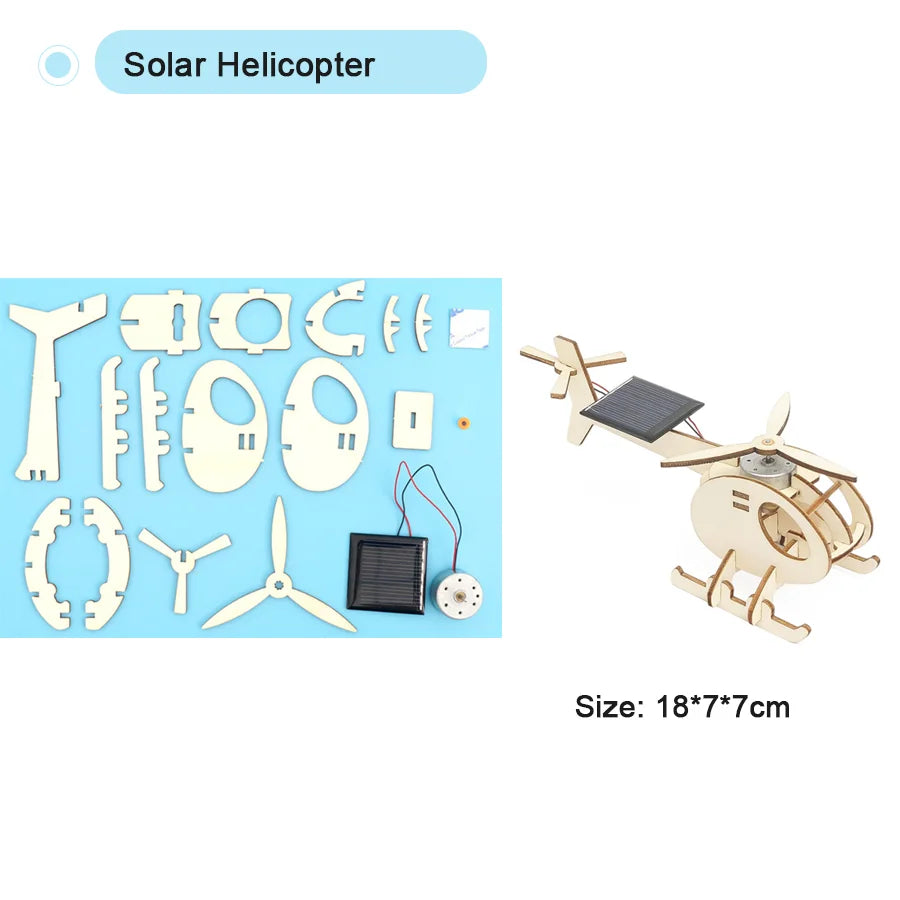 DIY Handmade Solar Model Small Production Technology Physical Science Toy Experiment Educational Toy Project for School Kid