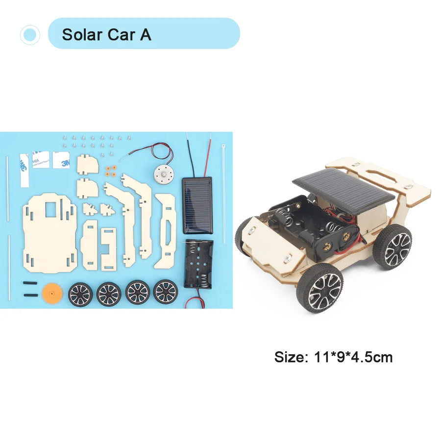 DIY Handmade Solar Model Small Production Technology Physical Science Toy Experiment Educational Toy Project for School Kid
