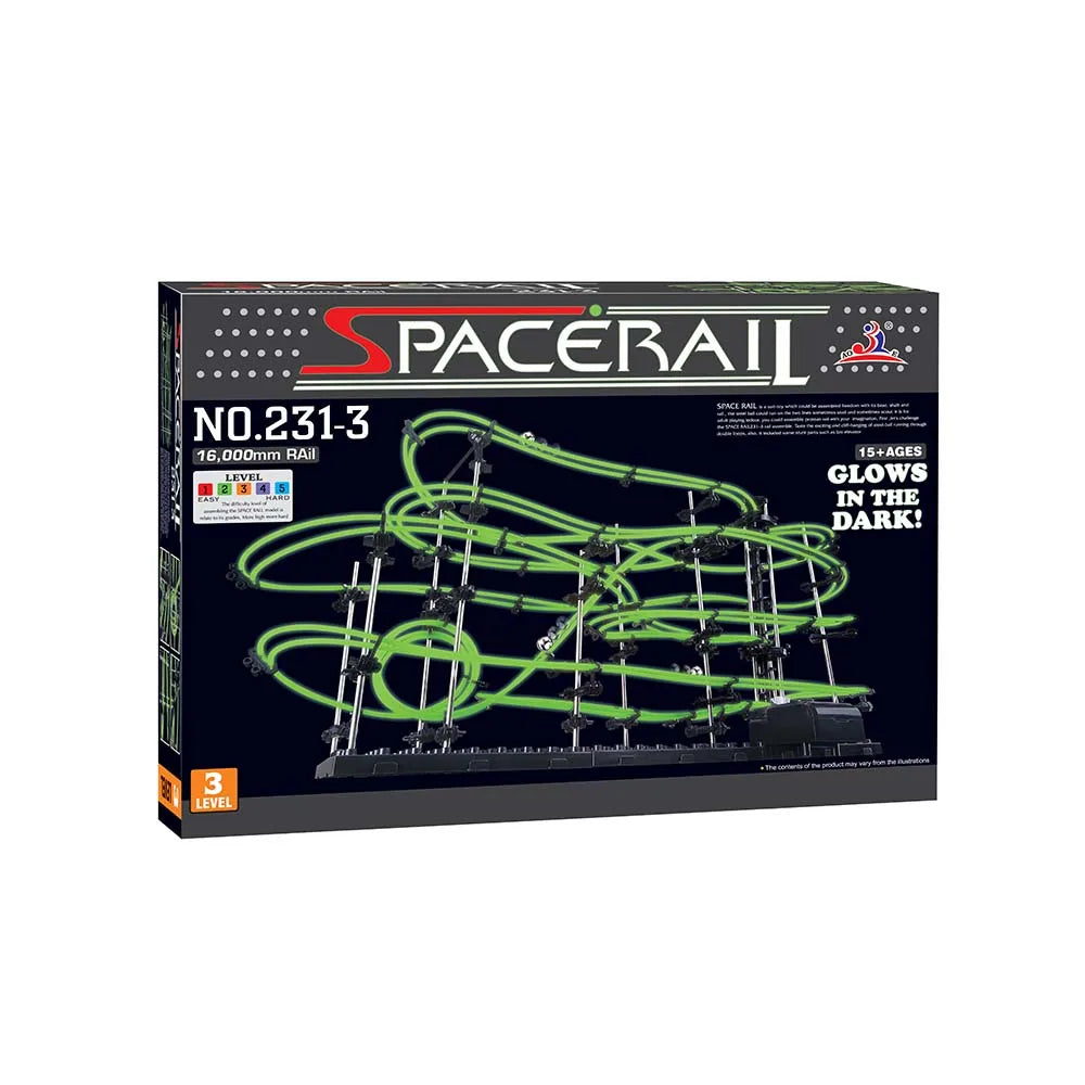 Marble Run Maze Race Track Games Luminous Spacerail Roller Coaster Level 2 3 4 Electric Elevator Model Education Science Toy