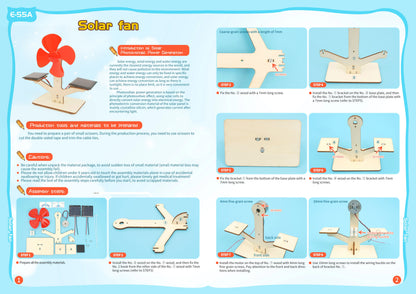 DIY Handmade Solar Model Small Production Technology Physical Science Toy Experiment Educational Toy Project for School Kid
