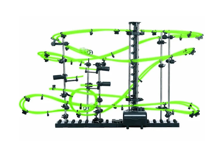 Marble Run Maze Race Track Games Luminous Spacerail Roller Coaster Level 2 3 4 Electric Elevator Model Education Science Toy