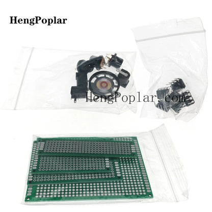 1900 pcs Electronic Component Kit including Assortment + Capacitors + Resistors + LED + Transistors + DC Jacks + PCB +opamp
