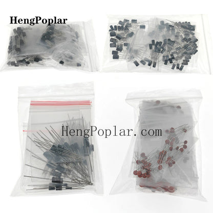 1900 pcs Electronic Component Kit including Assortment + Capacitors + Resistors + LED + Transistors + DC Jacks + PCB +opamp