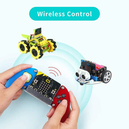 ELECFREAKS Micro:bit Electronic Joystick:bit V2 with Acrylic Case for BBC Microbit Board Remote Control Game Extending