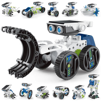 12 in 1 Science Experiment Solar Robot Toy DIY Building Powered Learning Tool Education Robots Technological Gadgets Kit for Kid