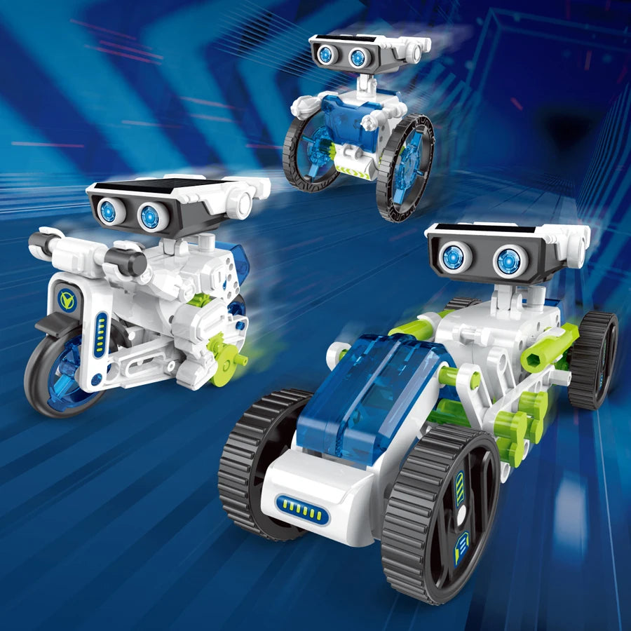 12 in 1 Science Experiment Solar Robot Toy DIY Building Powered Learning Tool Education Robots Technological Gadgets Kit for Kid