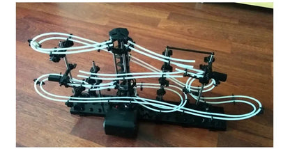 Marble Run Maze Race Track Games Luminous Spacerail Roller Coaster Level 2 3 4 Electric Elevator Model Education Science Toy